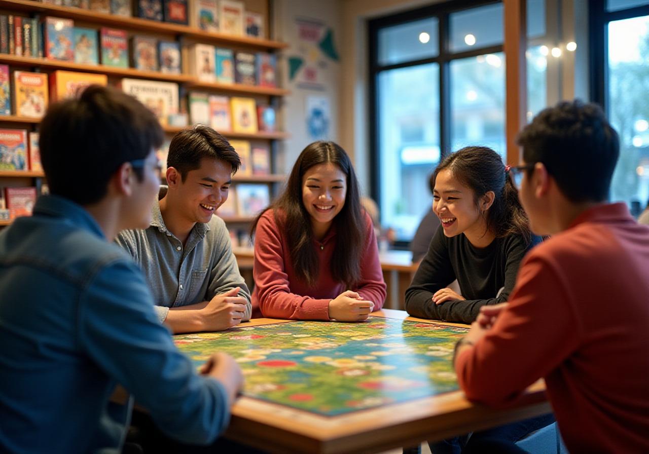 渋谷のボードゲームイベントの様子